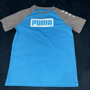 PUMA Blue Gray T-Shirt Boys XL - Picture 1 of 5