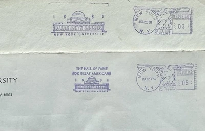 US University Meter Cover(128) +1953+1960 NYU +2-Size  Main Campus Ad +ICAO - Image 1 of 3