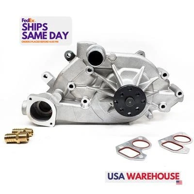 Prw Industries 1434601, один натуральный алюминиевый водяной насос Hi-Perf. Alm. Подходит для Gm Ls - Изображение 1 из 4
