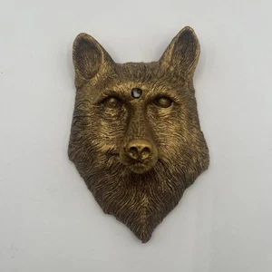 3D Brown Resin FOX Head Wall Mount Sculpture - Picture 1 of 7