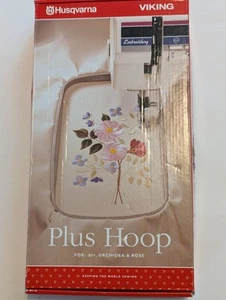 Husqvarna Viking Embroidery Plus Hoop 100 x 170 For 1+, Orcheidea, Rose Exc Cond - Picture 1 of 6