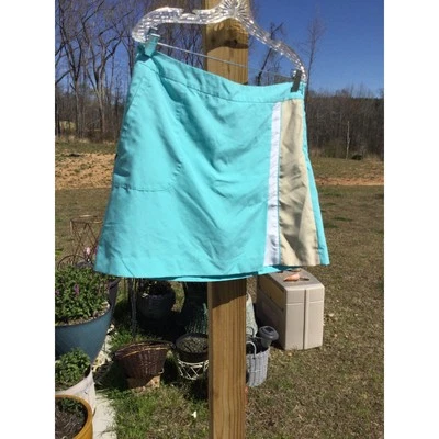 IZOD XFG Mujer Skort Talla 10 Golf Verde azulado Plisado Bolsillo Tenis Deportes Atletismo Foto 1 de 4