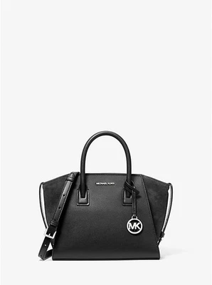 Michael Kors Avril Small Leather and Suede Satchel Handbag And Crossbody NWT - Image 1 of 3