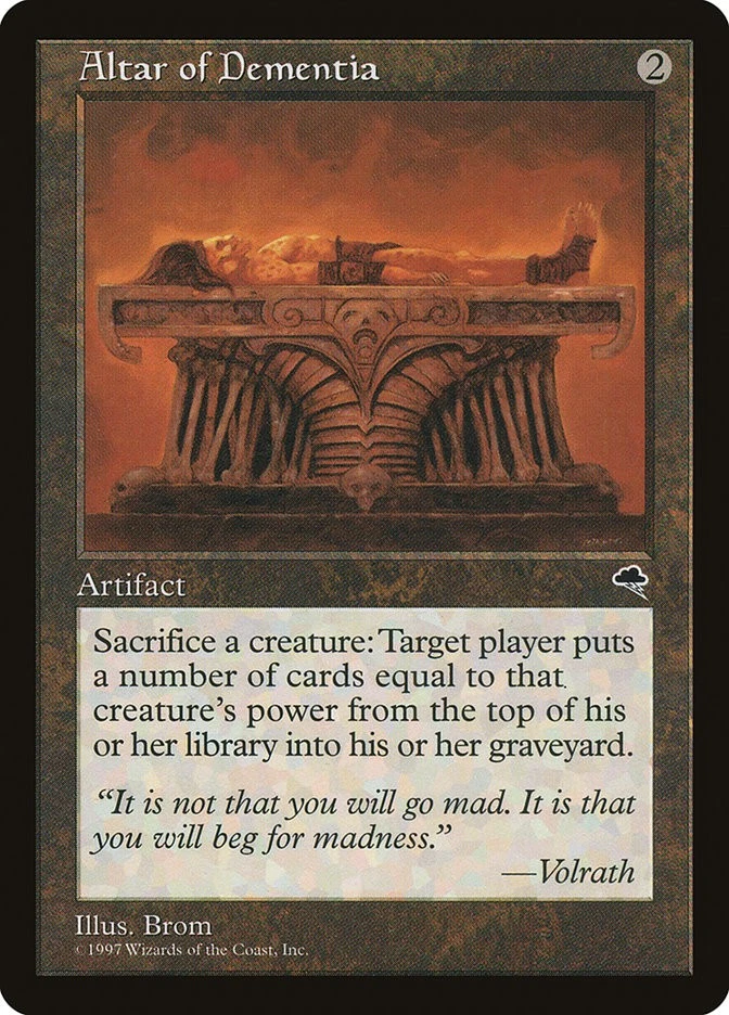 MTG Altar of Dementia  - Tempest #276 - Image 1 of 1