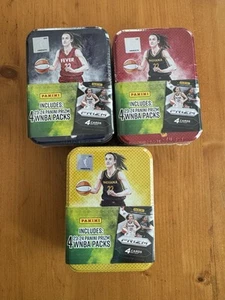 3x 2023-24 Caitlin Clark WNBA Select Blaster Basketball Tins SEALED Set of 3 - Picture 1 of 2