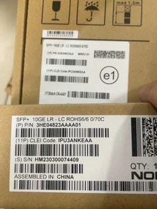 1PC New 3HE04823AAAA01 SFP+ 10GE LR 10km 10GBASE-LR TRANSCEIVER SFP - Afbeelding 1 van 3