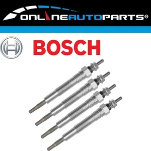 4 x Bosch Diesel Glow Plugs for Mazda UN B2500 Bravo E2500 2.5L WL WL-T 99~06 - Picture 1 of 1
