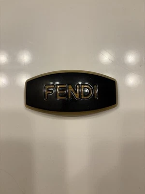 Fendi Vintage Hair Clip Acrylic With Fendi Large Logo - Image 1 of 4