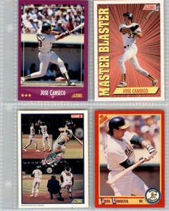 SCORE 1989 1988 (4) CARD SET JOSE CANSECO BX2=1096 - Picture 1 of 2
