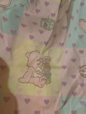 Sábana bajera ajustada vintage Pink Care Bears Foto 1 de 4