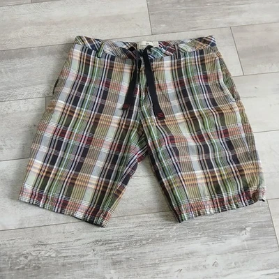 Canterbury of New Zealand Plaid Shorts Size 32 Linen Cotton Blend - Image 1 of 4