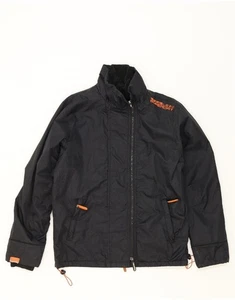 SUPERDRY Mens The Windcheater Windbreaker Jacket UK 38 Medium Black EQ08 - Picture 1 of 5