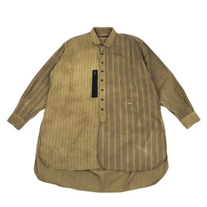 KLASICA Dyed Cotton Stripe Long Shirt Size 3(K-162528) - Picture 1 of 12