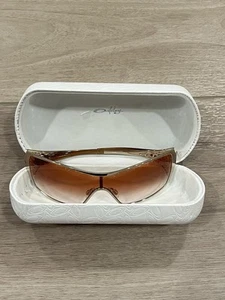 Vintage OAKLEY DART Sonnenbrille goldfarbenes Gestell mit Etui - Bild 1 von 8