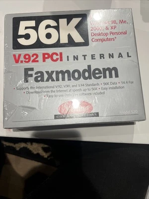 56k V.92 PCI INTERNAL FAX MODEM / Sterling communications/ Model S20 / NOS - Image 1 of 4