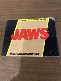 JAWS ORIGINAL INSTRUCTION MANUAL GAME BOOK NINTENDO NES HQ