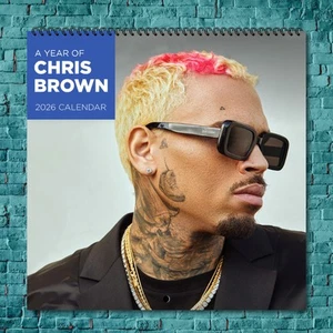 Chris Brown 2026 Wall Calendar, 12-Month Star Collection - Picture 1 of 4