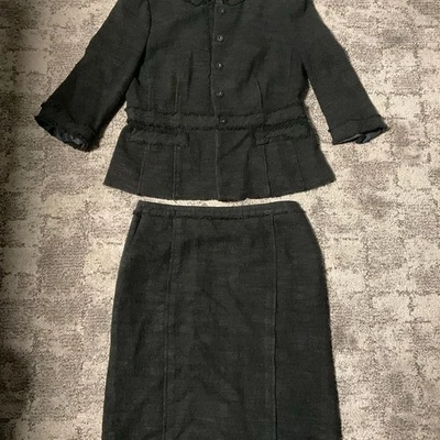 Ann Taylor Dos Piezas, Chaqueta Estilo Peplum y Falda Lápiz Talla 4/6 Foto 1 de 4