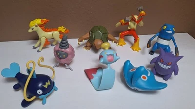 Lote de 9 bonecos colecionáveis Pokémon 2007 JAKKS Pacific PVC alguns raros - Imagem 1 de 4