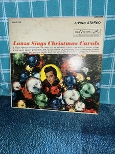 MARIO LANZA "LANZA SINGS CHRISTMAS CAROLS" LP 12" VINYL VG RCA VICTOR - Picture 1 of 5