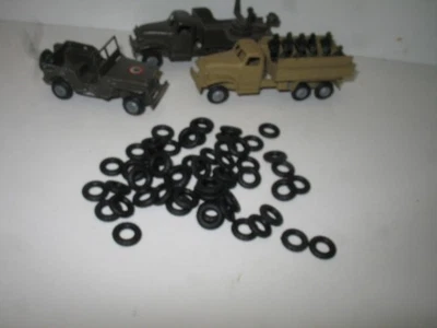 F61 Francia-Giocattolo FJ X 50 Pneumatici Nastro Rotondo per Camion GMC , Dodge, - Immagine 1 di 3