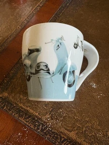 4 tazas de capuchino BACI Milano 3 cucharas taza de porcelana italiana usada en excelente estado en caja RARA - Imagen 1 de 11