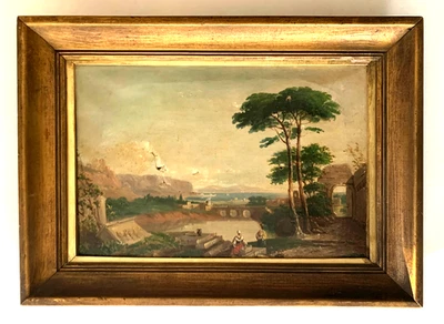 КОРИНФ ГРЕЦИЯ Ф. ТОКАРЬ АНТИКВАРНАЯ КАРТИНА МАСЛОМ ДЛЯ РЕМОНТА - Изображение 1 из 4