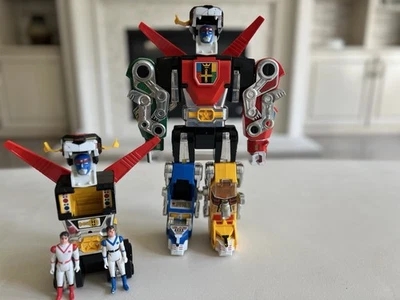 Figura Voltron Lion Force Vintage Panosh Place 14" 1984 con León y 2 Pilotos Foto 1 de 4