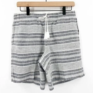 Pantaloncini corti J. Jill Love 100% lino a righe taglia small estivi leggeri - Foto 1 di 10
