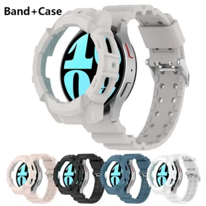 Watch Band + Case PC Protective Cover For Samsung Galaxy Watch 6 44mm 40mm Strap - Picture 1 of 14