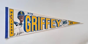 1989 MLB Baseball Pennant KEN GRIFFEY JR. SEATTLE MARINERS Full Size ROOKIE Year - Picture 1 of 4
