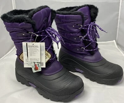 New Khombu  BG1263  Waterproof Kristal Purple Girl Boots Faux Fur US 5 Medium - Image 1 of 4