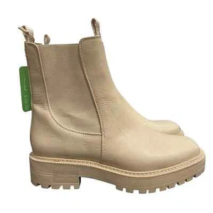 Neu ohne Verpackung Sam Edelman Laguna wasserdicht cremefarben cremefarben weiß Chelsea Regenstiefel Damen 9,5 - Bild 1 von 6