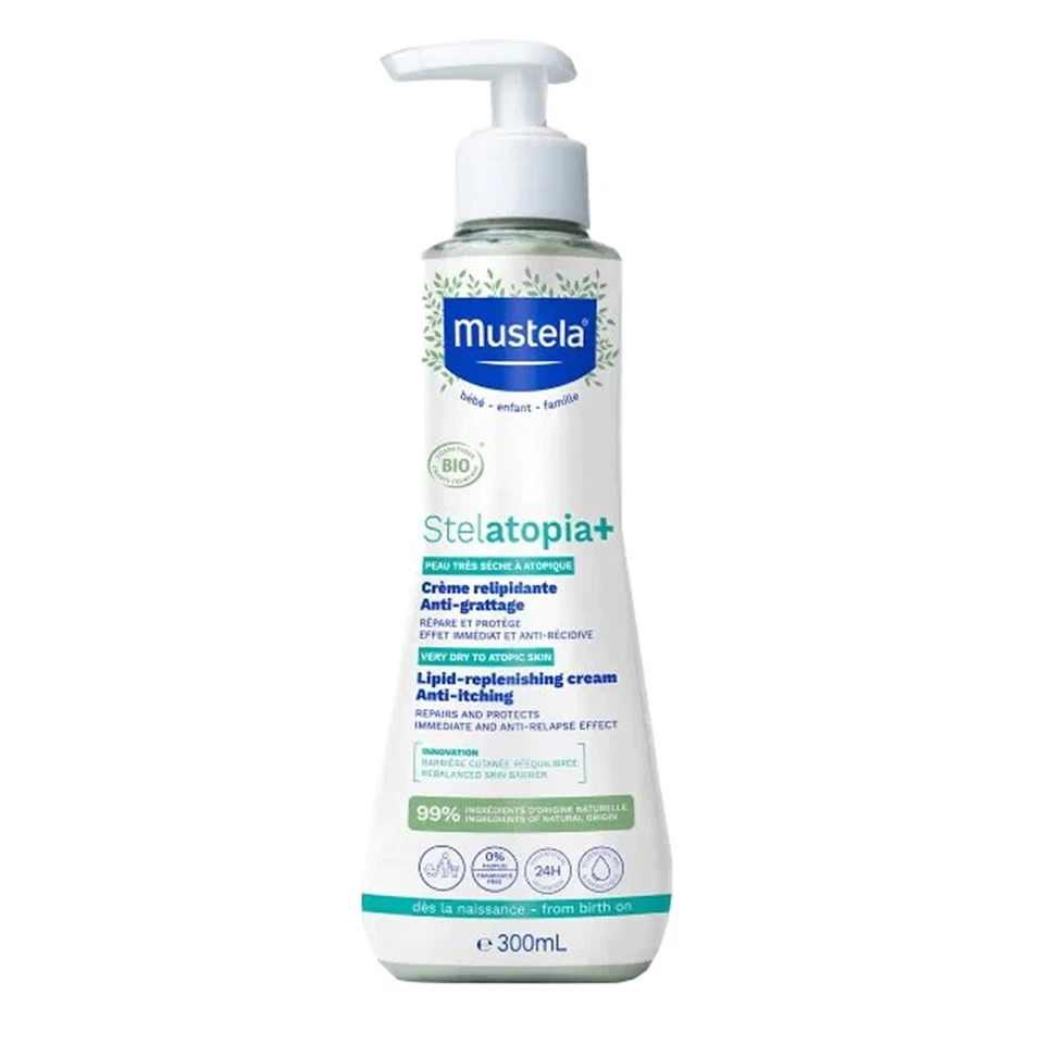 Mustela Stelatopia+ - Crema Relipidante e Anti-Prurito BIO Pelle Atopica, 300ml - Immagine 1 di 1