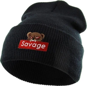 SAVAGE Winter Beanie - Stylish & Cozy Knit Hat for Cold Weather Comfort - Picture 1 of 1