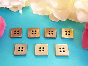 926BTER Chequerboard Buttons " Square D'As " Silver Lot 6 Buttons EP Vintage - Picture 1 of 4
