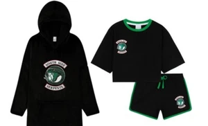 Mädchen Hoodie Decke + Schlafanzug Kinder Schlafanzug Set 3-teilig Geschenk Fleece Nachtwäsche Set - Bild 1 von 10