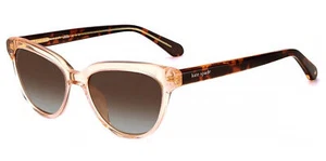 Kate Spade Cayenne Polarized Women's Pink Crystal Oval Cat Eye Sunglasses 035JLA - Picture 1 of 3