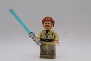 LEGO Minifigure- Obi-Wan Kenobi Dark Tan Printed Legs sw0535 Star Wars Jedi Lot - Picture 1 of 2