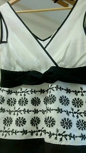 JOHN ROCHA silk and ramie top, size 8 - Picture 1 of 9