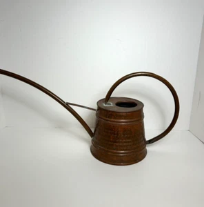 Copper Hammered Design Watering Can Farmhouse Vintage Made in Turkey - Picture 1 of 14