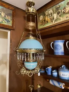 kerosene hanging lamp 1890's Rocheaster frame - Picture 1 of 1