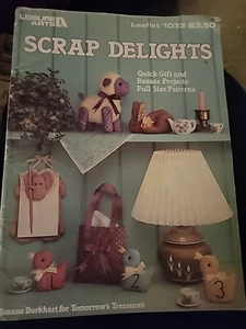 Leisure Arts 1985 Leaflet Pattern Book SCRAP Delights Gift Bazaar Projects LA1 - Picture 1 of 6