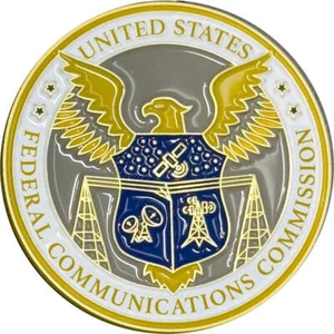 FCC Anstecknadel Federal Communications Commission PBX-013-A P-315 - Bild 1 von 3