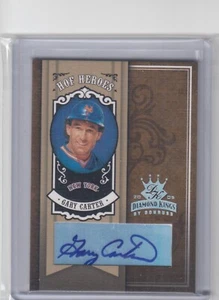 2005 Gary Carter Diamond Kings HOF Heroes SILVER AUTO /5 - #21 NY Mets - Picture 1 of 1