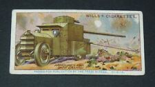 WILLS CIGARETTES CARD 1916 MILITARY MOTORS #2 ARMOURED CAR WITH GRAPNEL 14-18