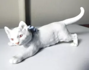Meissen - Estatuilla de gato/gatito Otto Jarl U146, espadas cruzadas, primera calidad, como nueva - Imagen 1 de 4