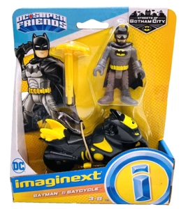 NOC Imaginext DC Super Friends Batman & Batcycle Streets Of Gotham City - Picture 1 of 2