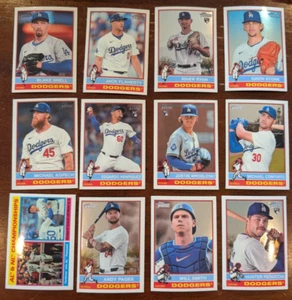 2025 Topps Heritage White Chrome 12 Different Dodgers Pages Ryan World Series SP - Picture 1 of 1