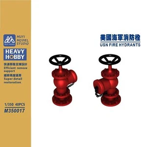 HEAVY HOBBY 1/350 USN Fire Hydrants Set di stampa 3D ﻿ - Foto 1 di 10